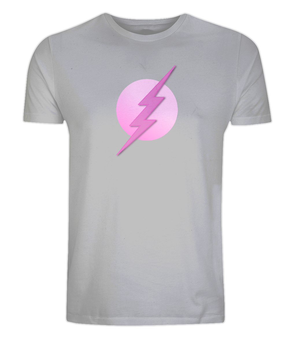 Grey & Pink Superhero Organic Cotton T-Shirt