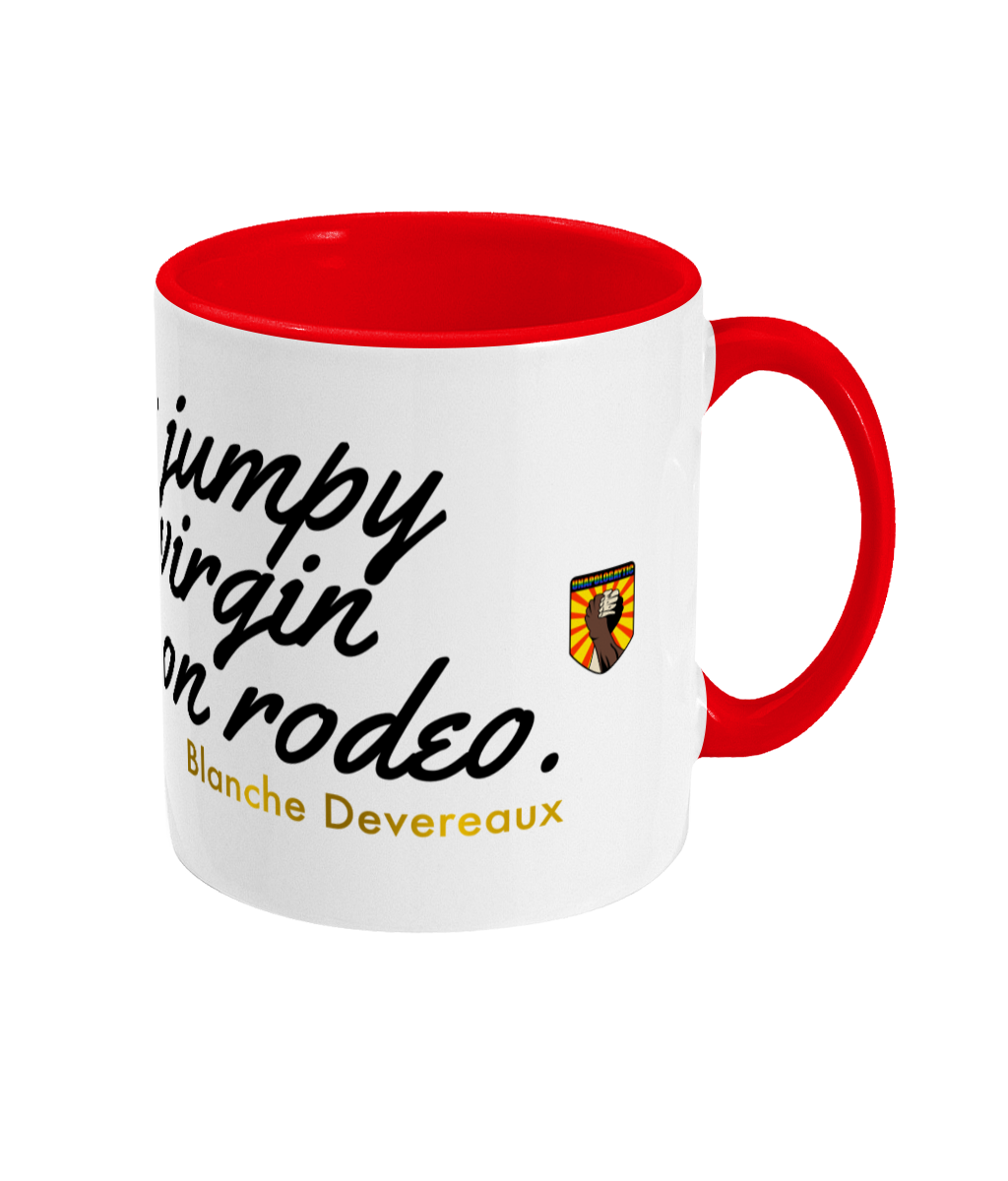 Golden Girls Jumpy Virgin Quote Two Toned Mug