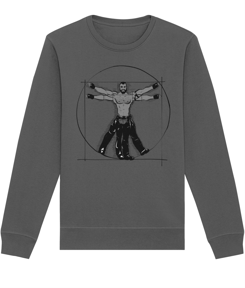 Gay Vitruvian Organic Sweatshirt