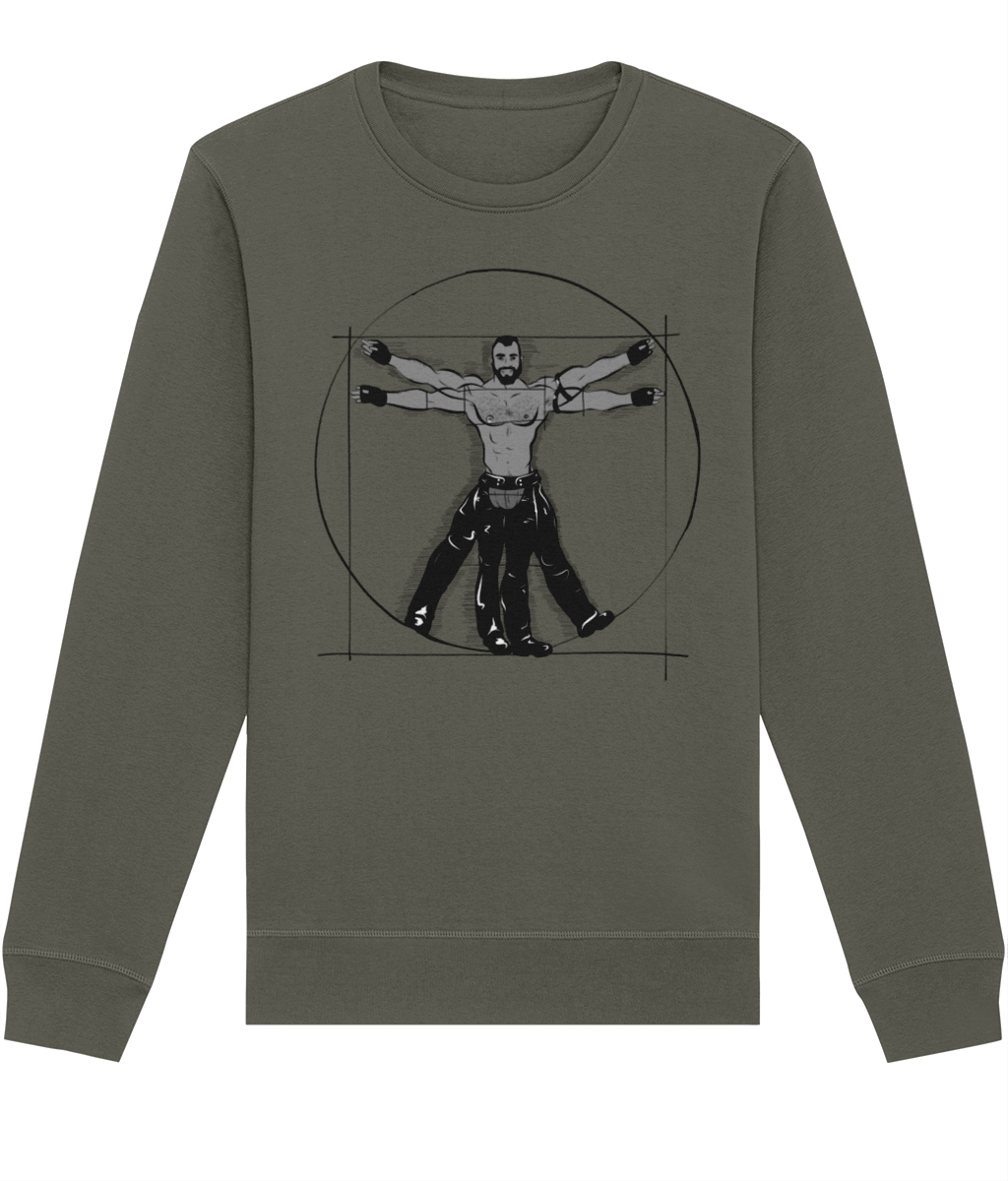 Gay Vitruvian Organic Sweatshirt