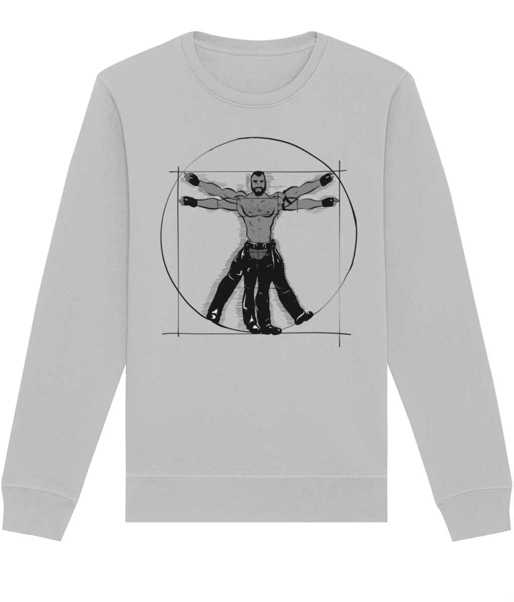 Gay Vitruvian Organic Sweatshirt