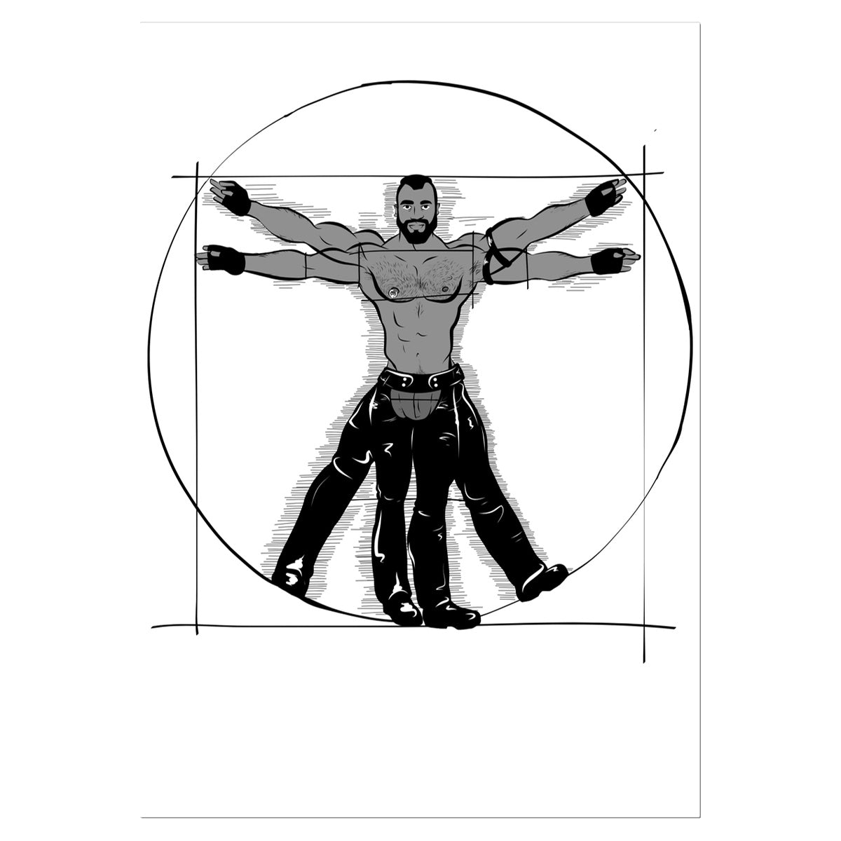 Gay Vitruvian Temporary Tattoo – Unapologaytic