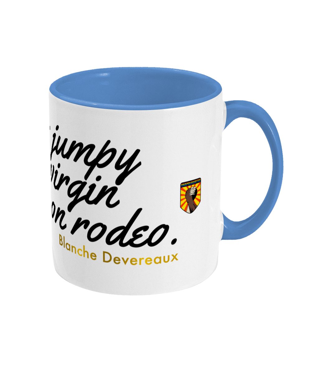 Golden Girls Jumpy Virgin Quote Two Toned Mug