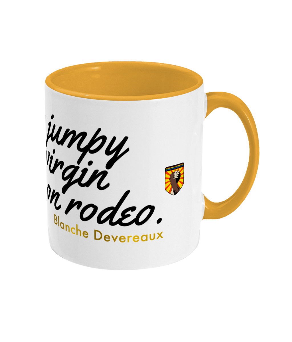Golden Girls Jumpy Virgin Quote Two Toned Mug