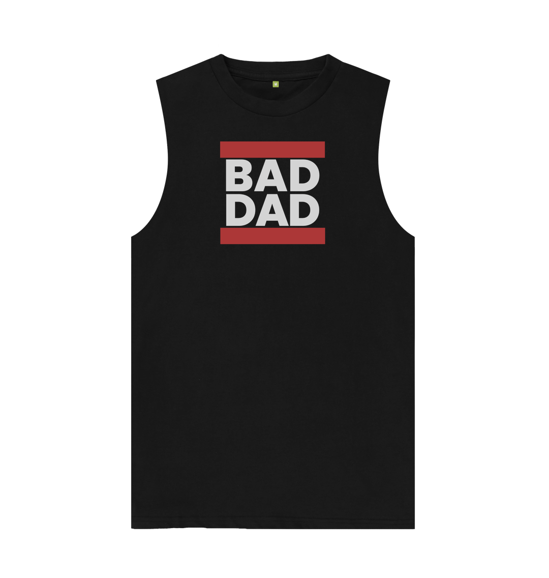 Black Bad Dad Organic Cotton Vest