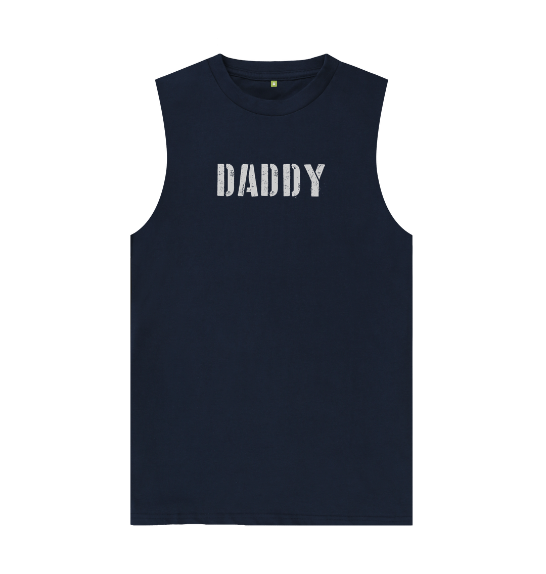 Navy Blue Daddy Organic Cotton Vest