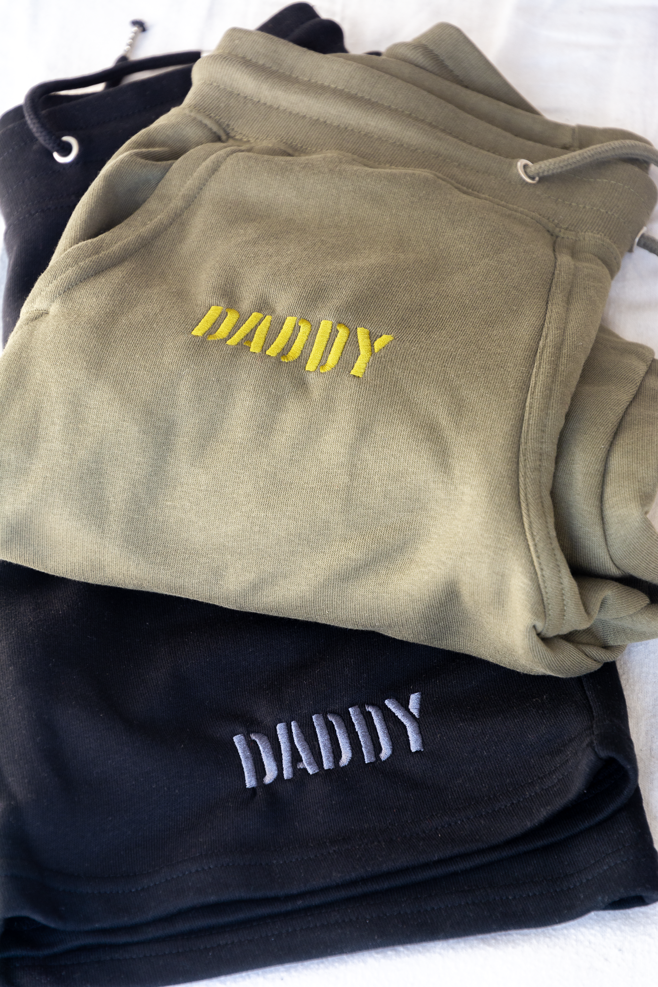 Daddy Embroidered Organic Joggers