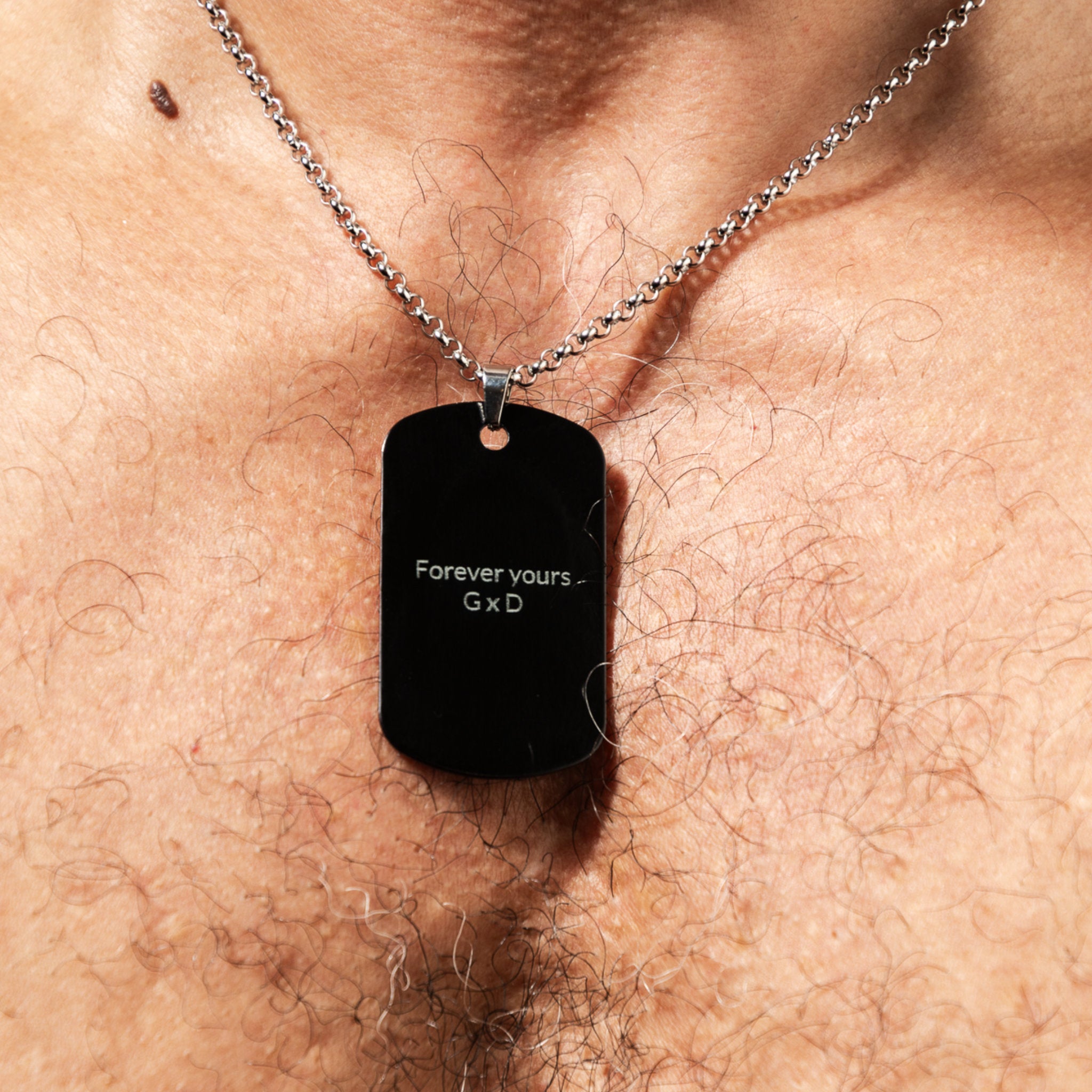 Impossible Triangle Black Aluminium Tag