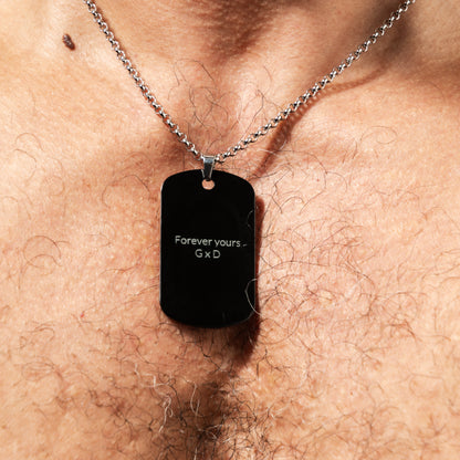 Impossible Triangle Black Aluminium Tag