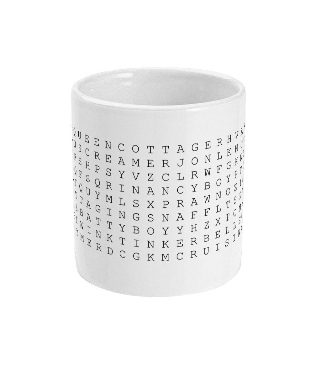 Queer Word Puzzle Minimalist 11oz Mug