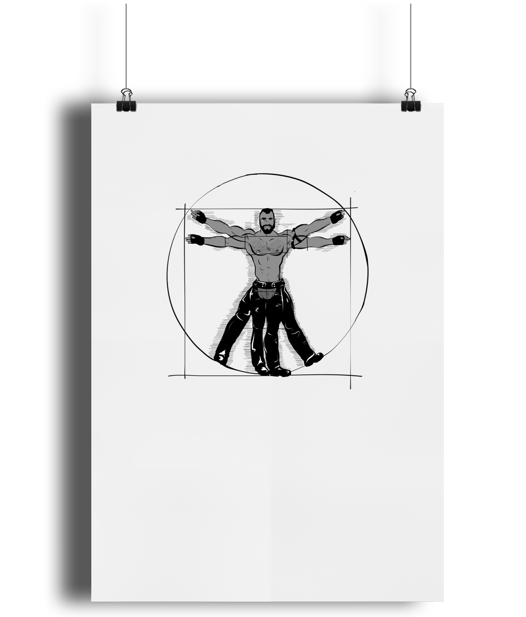 Gay Vitruvian Poster