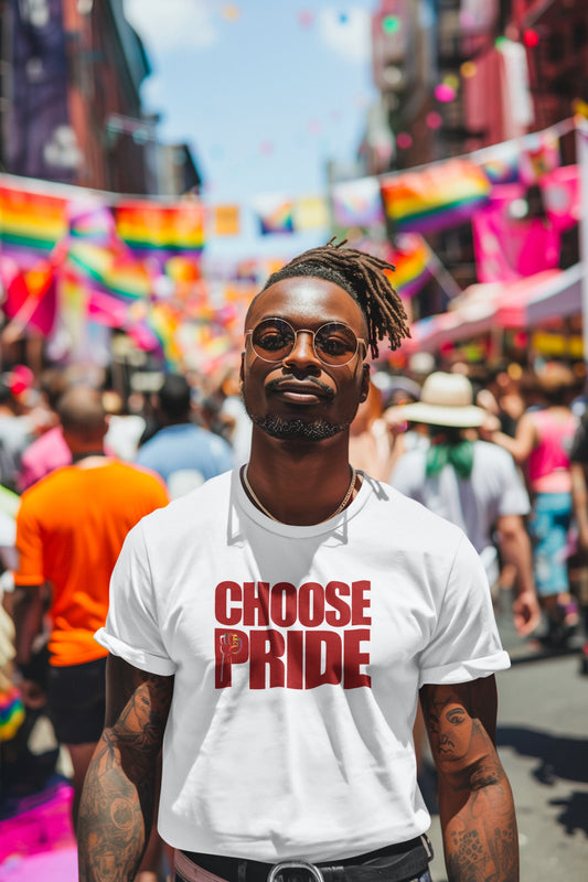 Choose Pride Organic Cotton Gay Pride T-shirt