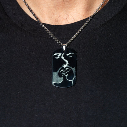 The Kiss Black Aluminium Tag