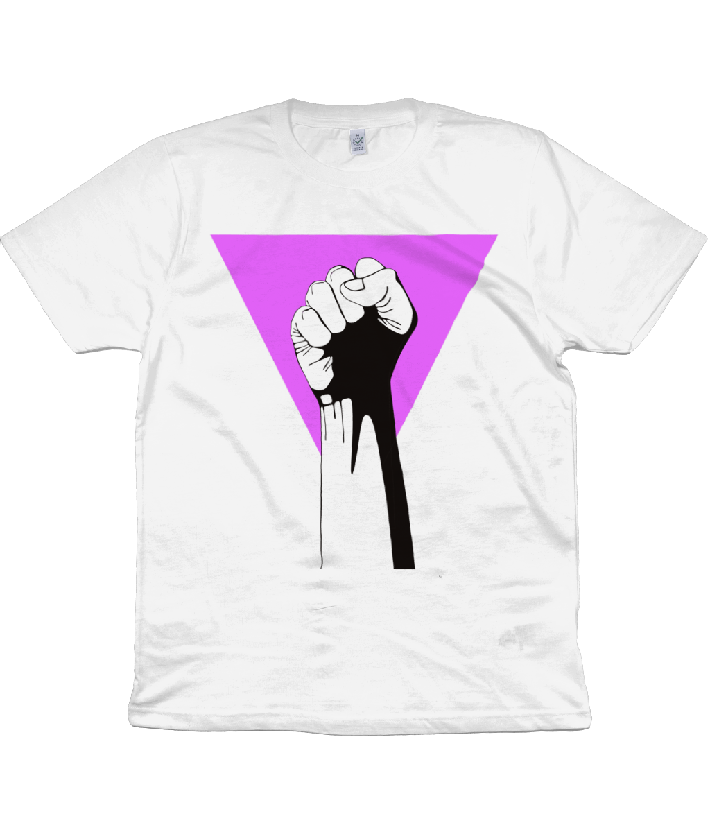 Pink Triangle/Resist Organic Cotton T-Shirt