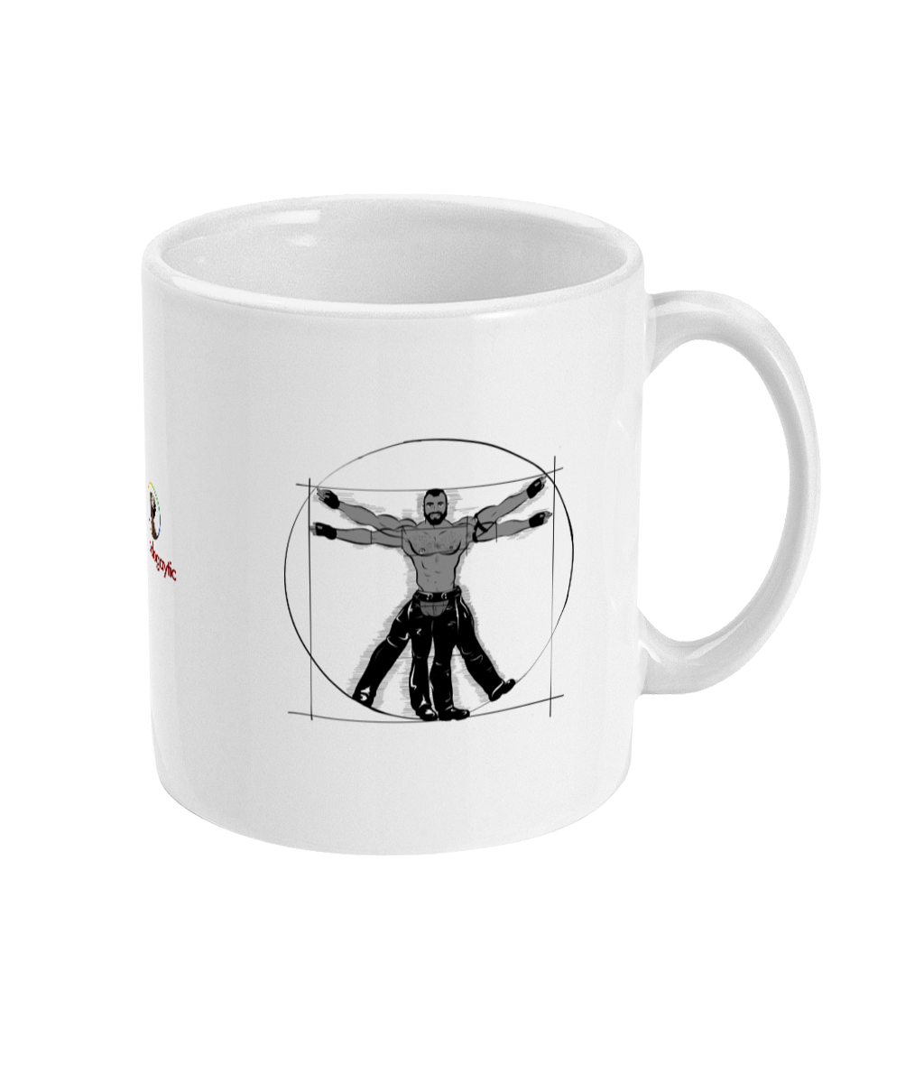 Gay Vitruvian Minimalist 11oz Mug