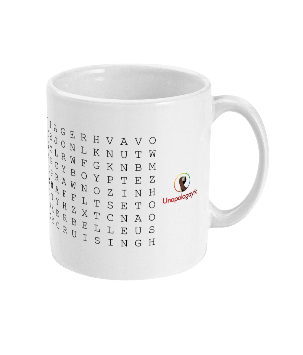 Queer Word Puzzle Minimalist 11oz Mug