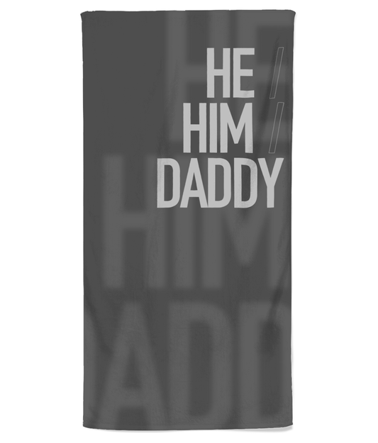 He/Him/Daddy Beach Towel