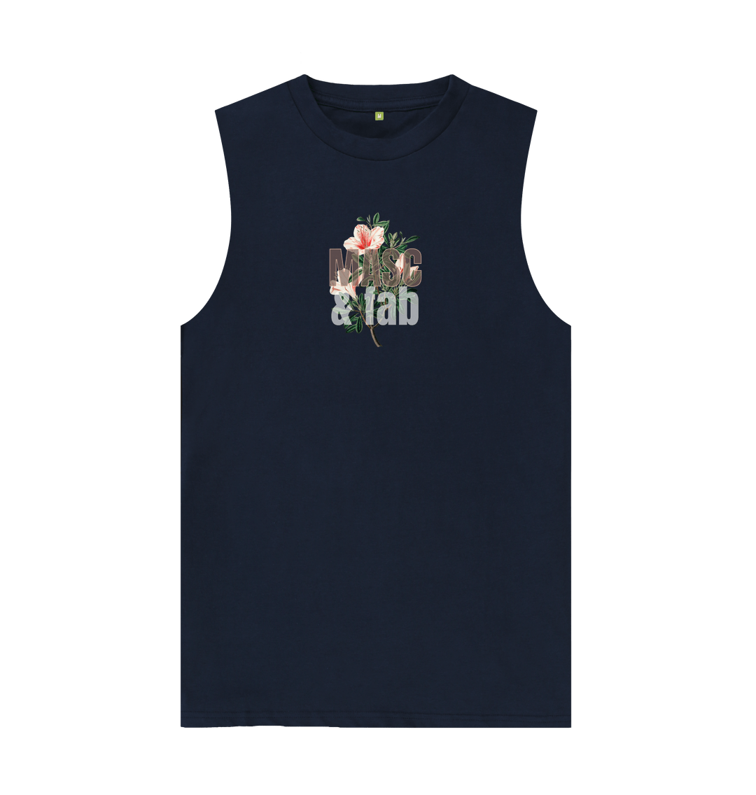 Navy Blue Masc & Fab Organic Cotton Vest