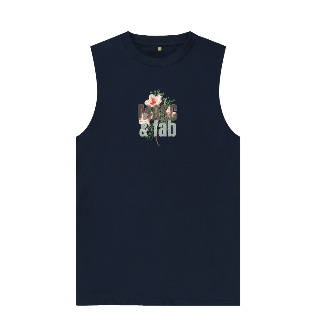 Navy Blue Masc & Fab Organic Cotton Vest