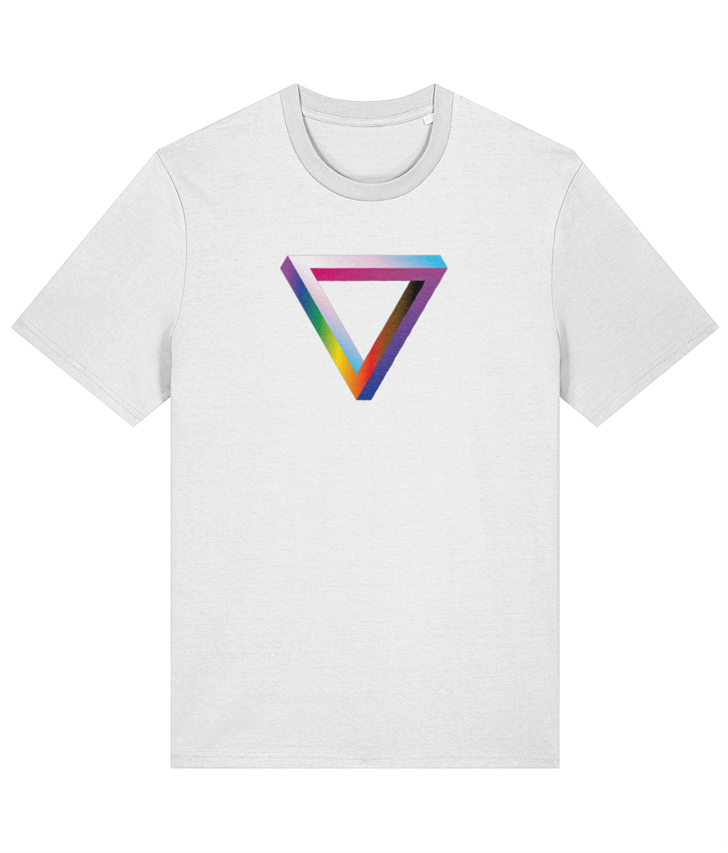 Impossible Triangle Bisexual Edition Organic Cotton T-shirt