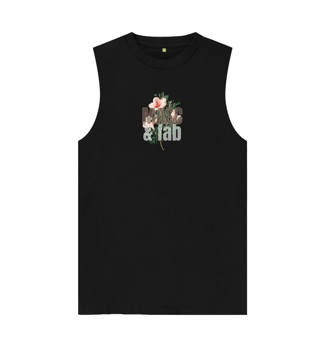 Black Masc & Fab Organic Cotton Vest