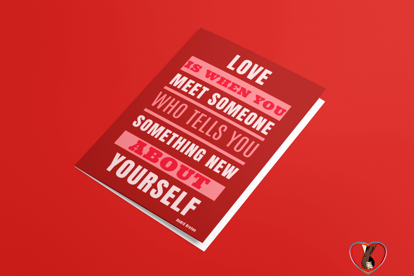 Love Quote by Andre Breton Printable Greetings Card