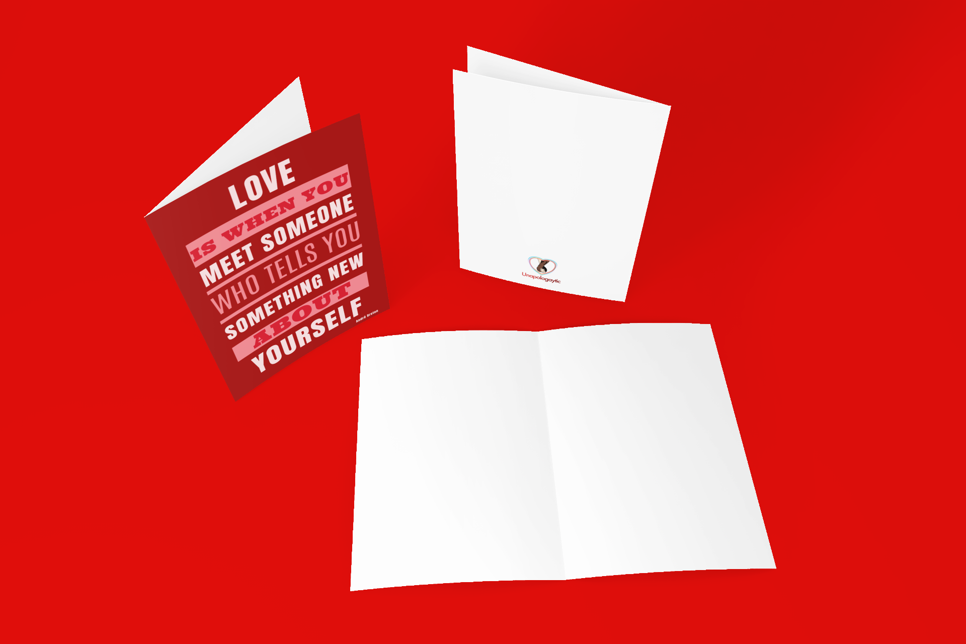 Love Quote by Andre Breton Printable Greetings Card