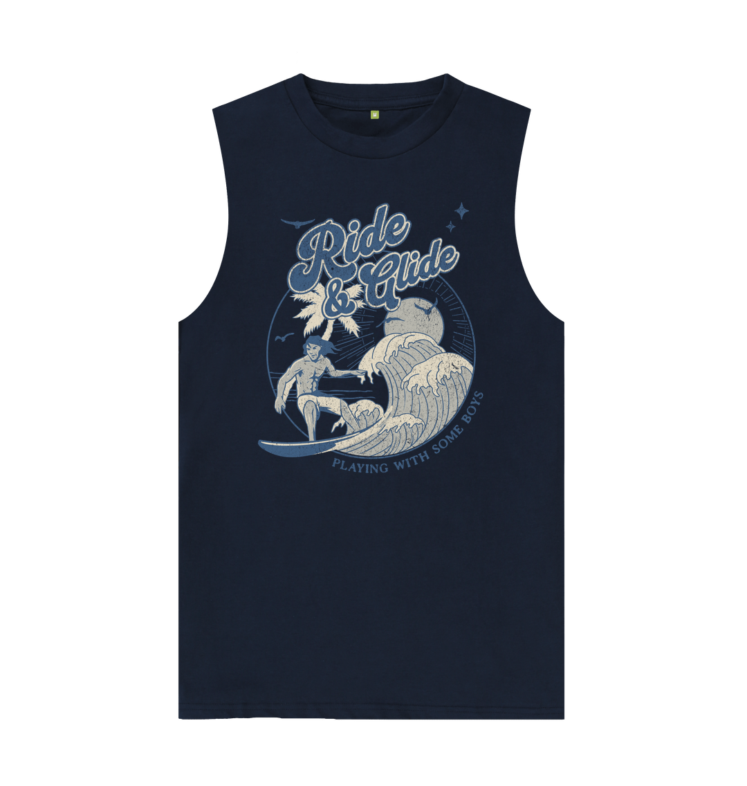 Navy Blue Ride & Glide Organic Cotton Vest