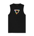 Black Impossible Triangle Organic Cotton Vest