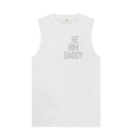 White He\/Him\/Daddy Organic Cotton Vest