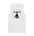 White Gay Vitruvian Organic Cotton Vest