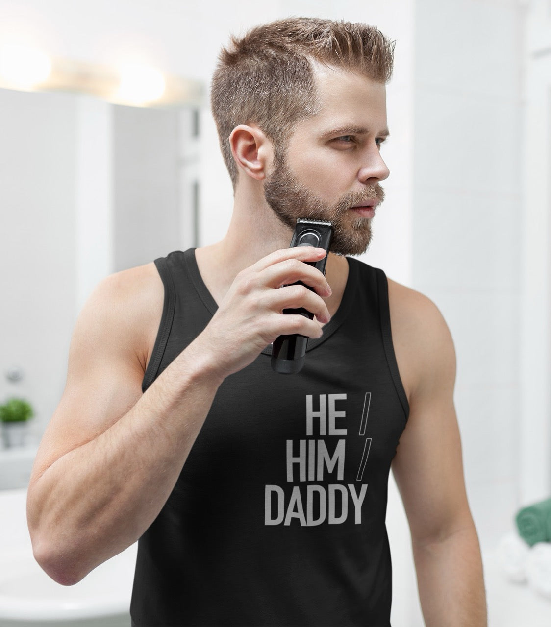 He/Him/Daddy Organic Tank Top