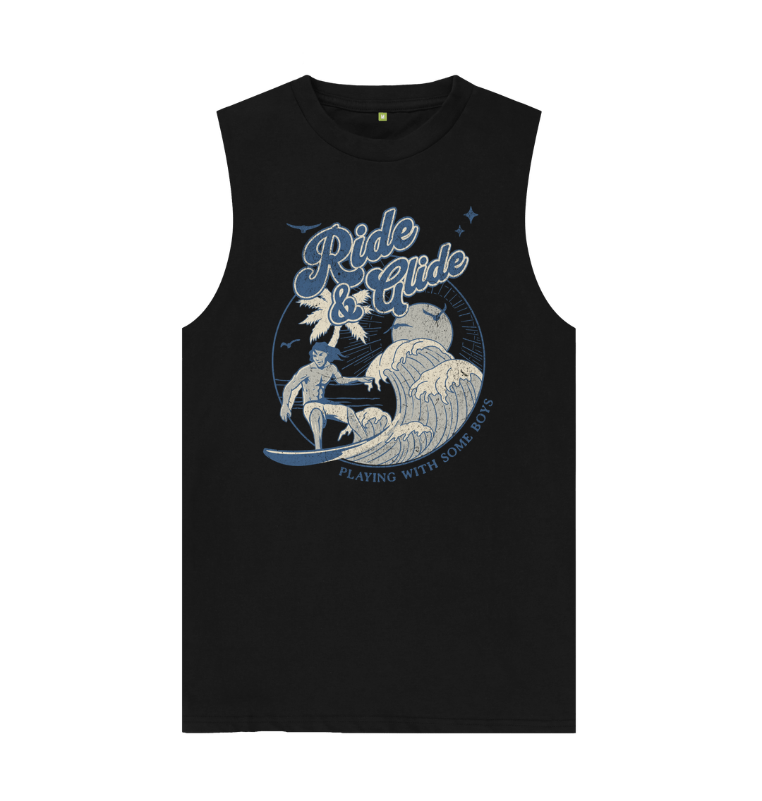 Black Ride & Glide Organic Cotton Vest