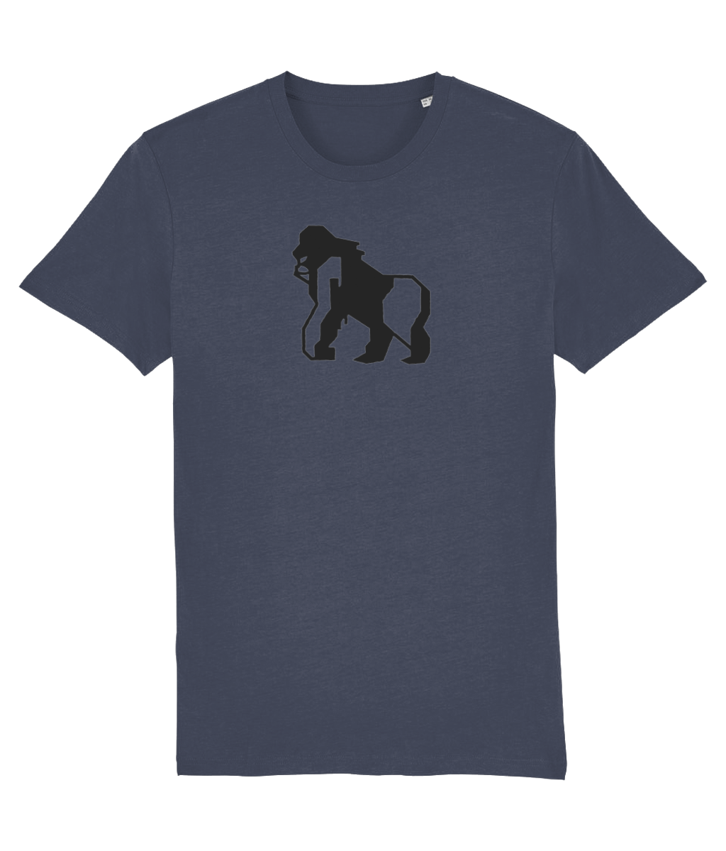 India Ink Grey Gorilla/Gayrilla Organic Cotton T-Shirt