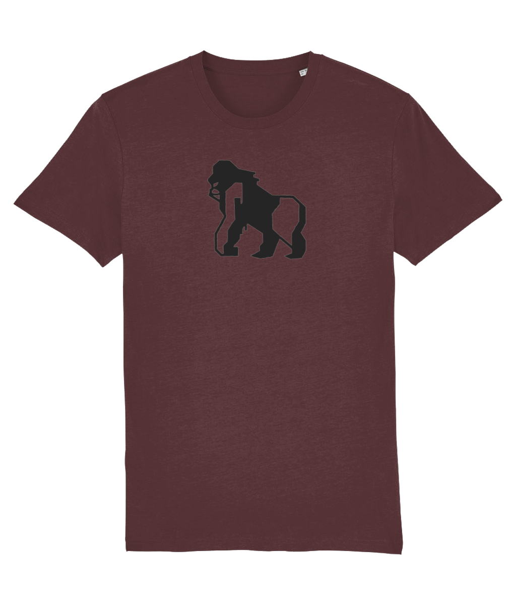 Burgundy Gorilla/Gayrilla Organic Cotton T-Shirt