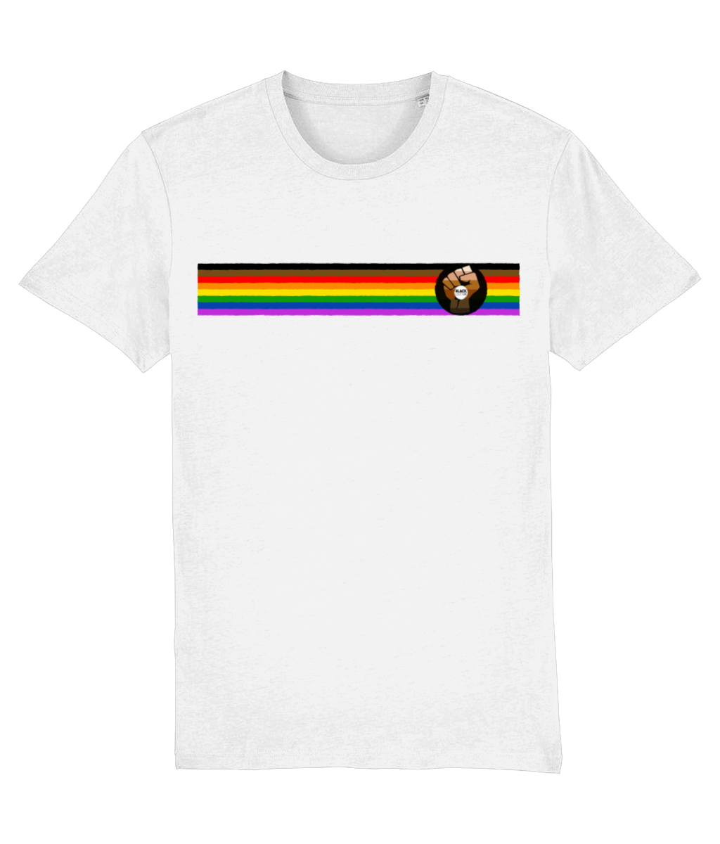 Inclusive Rainbow Stripe Organic Cotton T-shirt