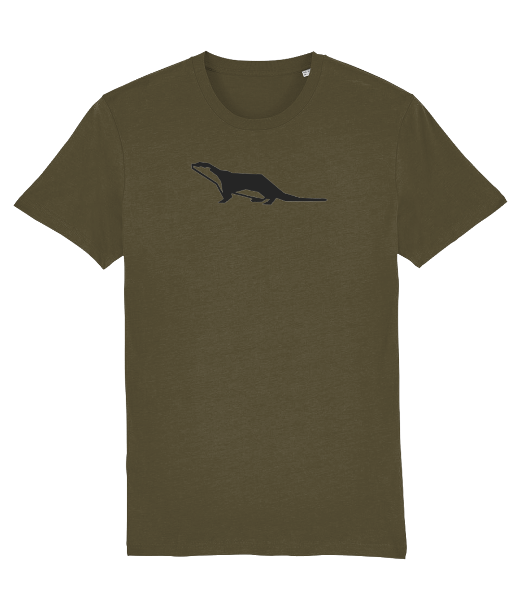 Otter Gay Organic Cotton T-Shirt in British Khaki