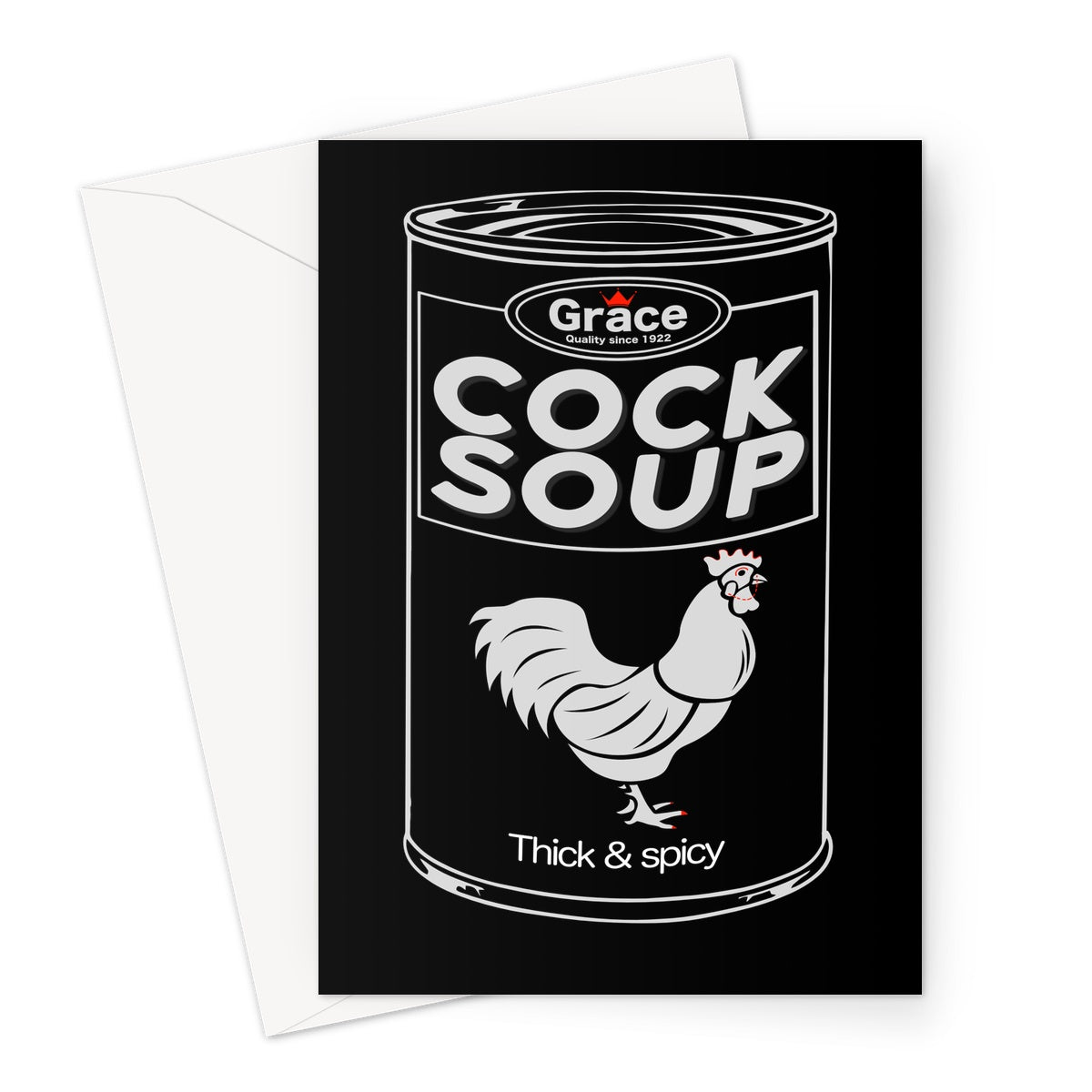 Cock Soup Greeting Card