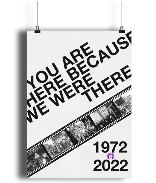 You Are Here Because We Were There GLF Matte A4 Art Print