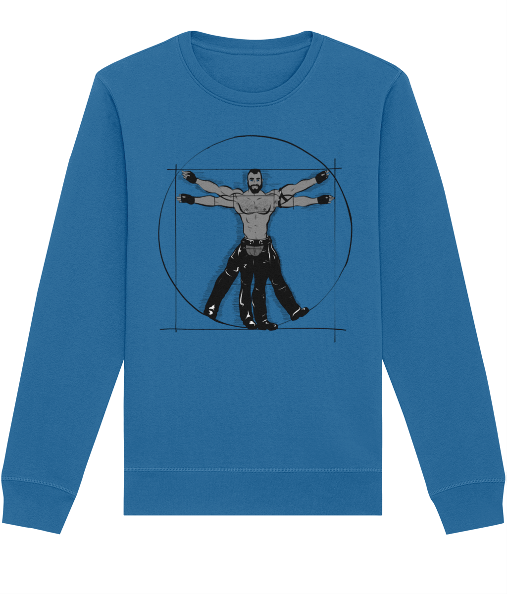 Gay Vitruvian Organic Sweatshirt