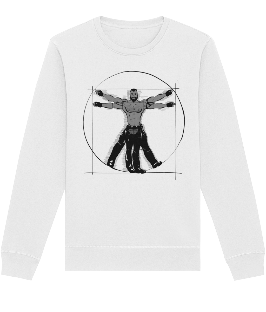 Gay Vitruvian Organic Sweatshirt