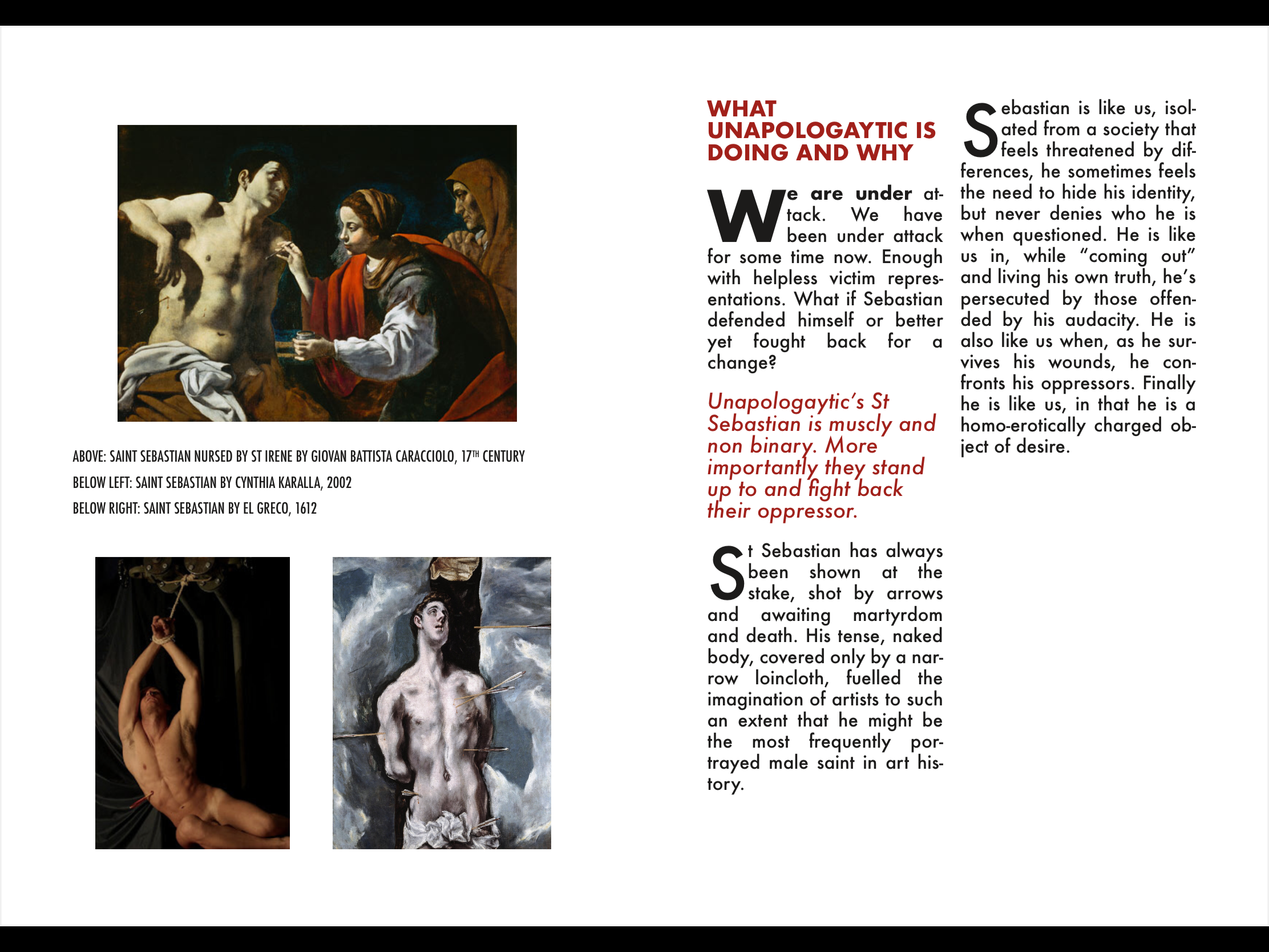 St Sebastian Unapologayzine