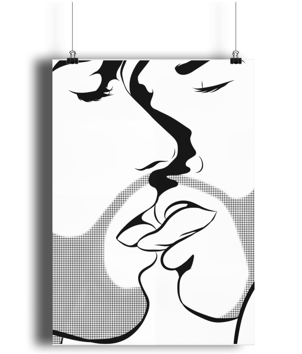 The Kiss Matte Art Print