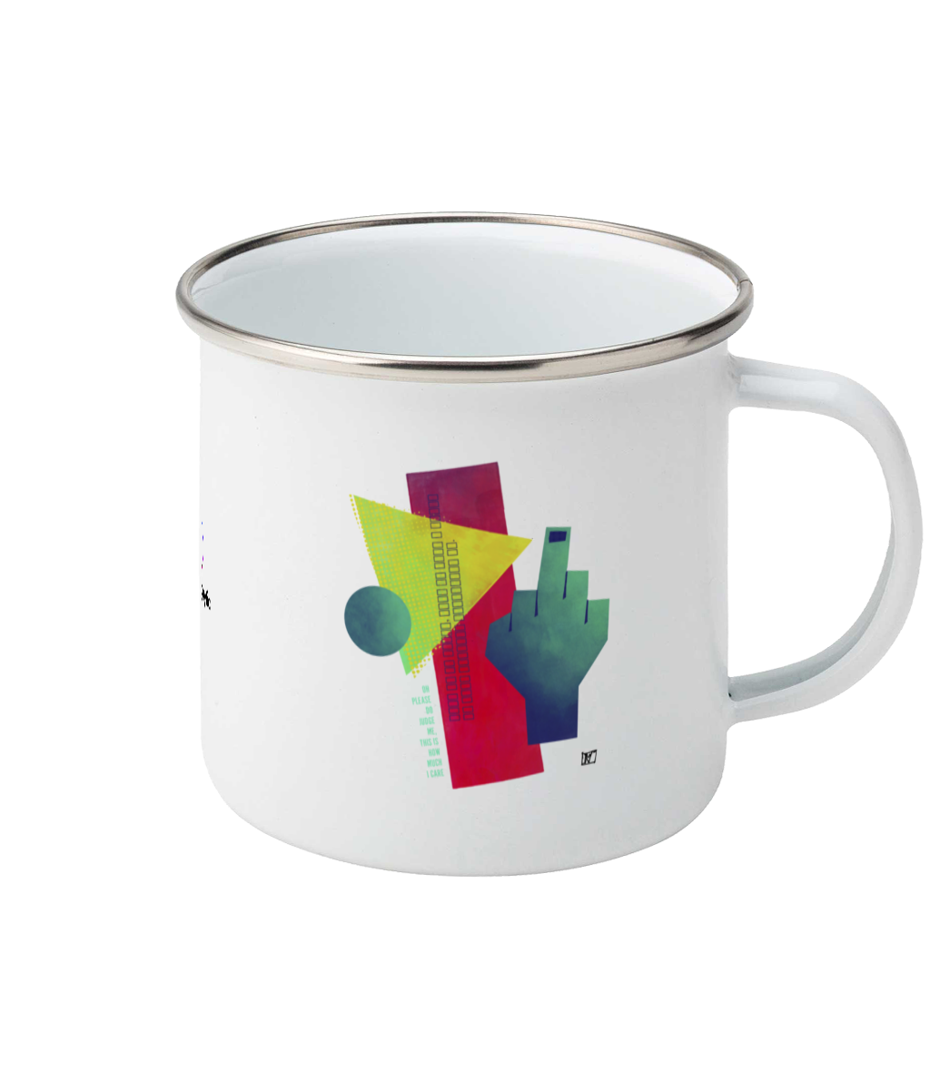 How Much I Care Matthew Mifsud Enamel Mug
