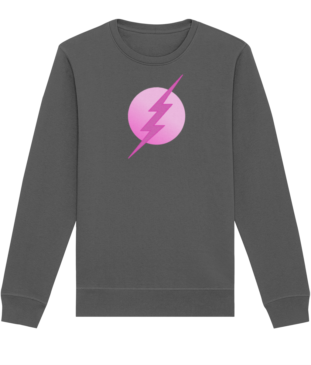 Pink Superhero Organic Sweatshirt