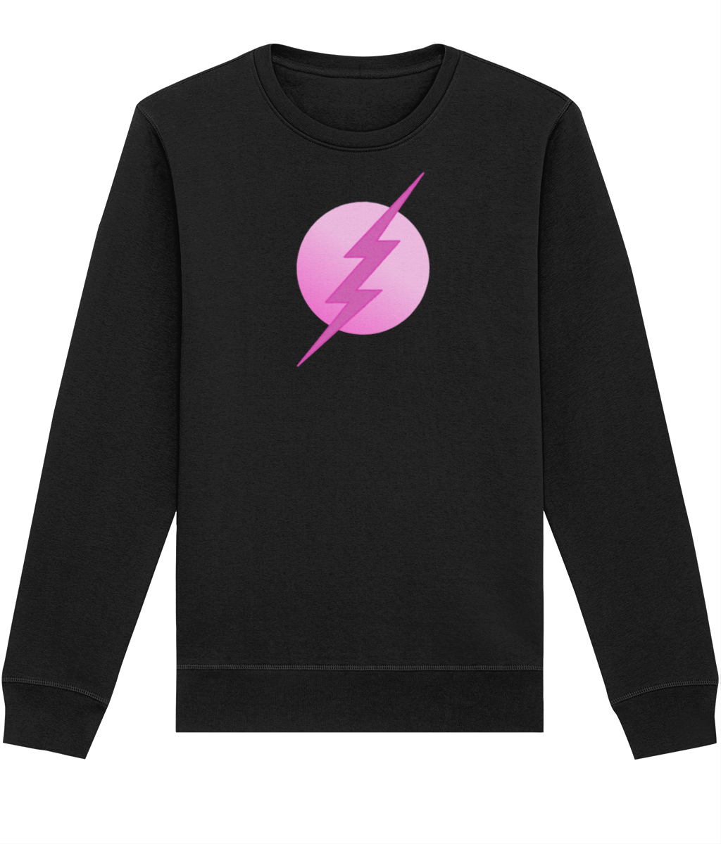 Pink Superhero Organic Sweatshirt
