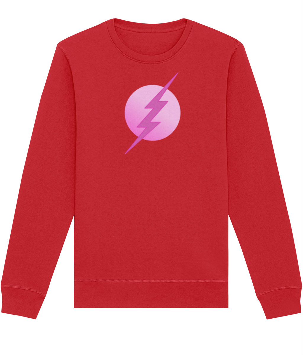 Pink Superhero Organic Sweatshirt