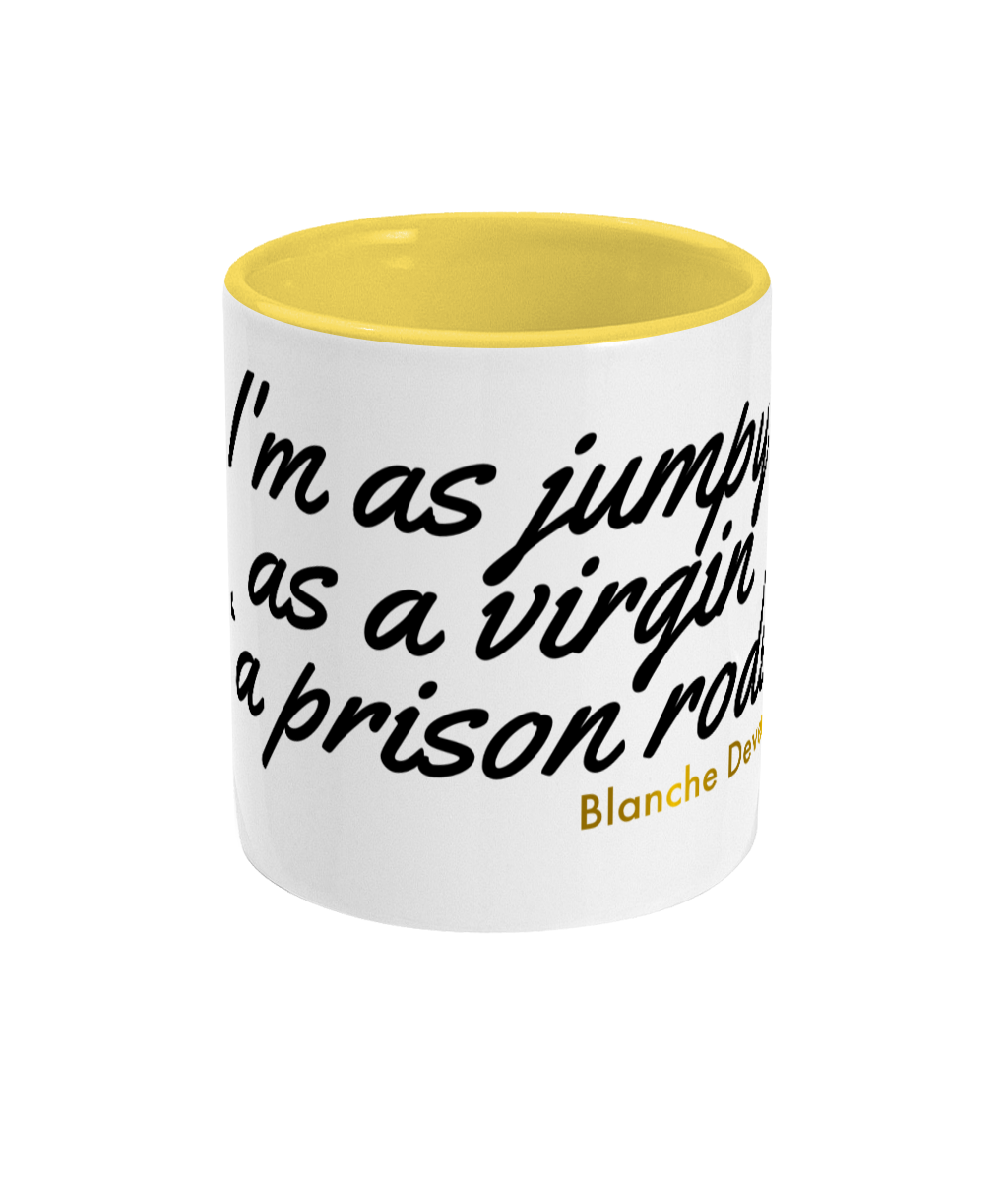 Golden Girls Jumpy Virgin Quote Two Toned Mug