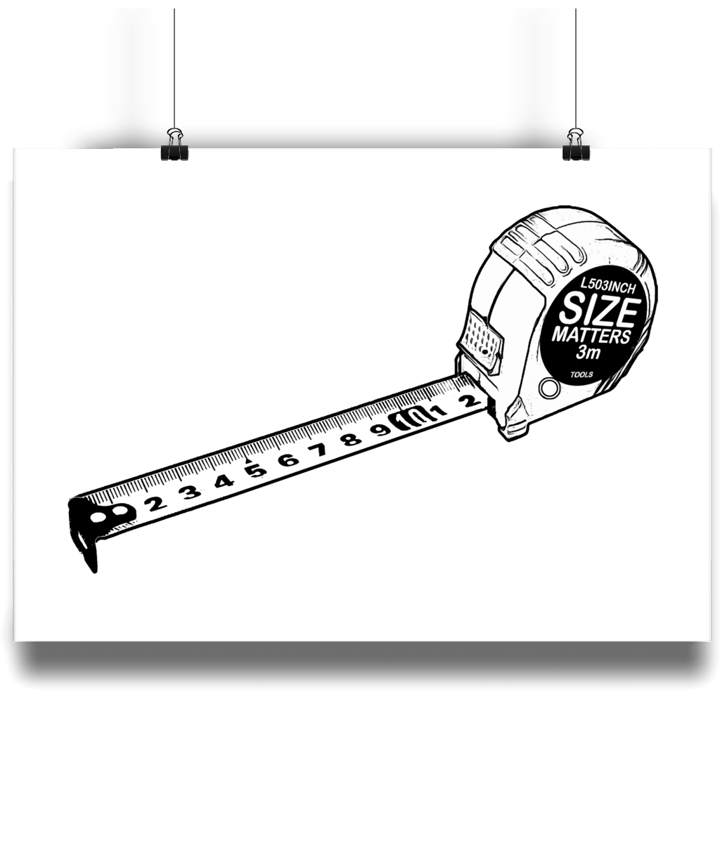 Tape Measure Matte Art Print