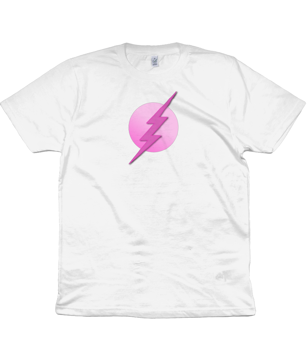 Grey & Pink Superhero Organic Cotton T-Shirt